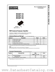 BC80725 datasheet pdf Fairchild Semiconductor