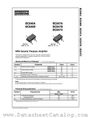 BC846A-MR datasheet pdf Fairchild Semiconductor