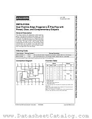 DM74LS109AMX datasheet pdf Fairchild Semiconductor