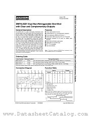 DM74LS221SJX datasheet pdf Fairchild Semiconductor