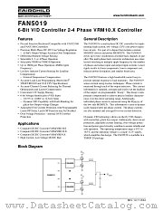 FAN5019MPC datasheet pdf Fairchild Semiconductor
