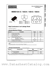 MMBD1504 datasheet pdf Fairchild Semiconductor