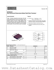 NDH8301N datasheet pdf Fairchild Semiconductor