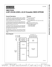 NM27C020VE150 datasheet pdf Fairchild Semiconductor