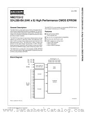 NM27C512QE90 datasheet pdf Fairchild Semiconductor