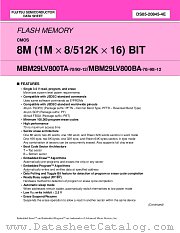 MBM29LV800TA-70PBT datasheet pdf Fujitsu Microelectronics