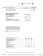 2N6259 datasheet pdf General Electric Solid State