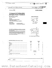 BU323 datasheet pdf General Electric Solid State