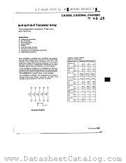 CA3096AE datasheet pdf General Electric Solid State