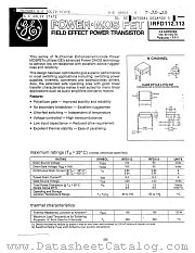 IRFD113 datasheet pdf General Electric Solid State