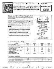 IRFF313 datasheet pdf General Electric Solid State