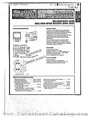 HCPL2530 datasheet pdf General Instruments
