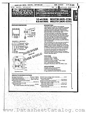 HCPL2731 datasheet pdf General Instruments