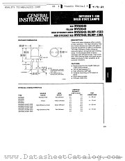 MV50640 datasheet pdf General Instruments