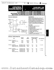 HLMP-1520 datasheet pdf General Instruments