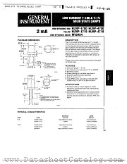 HLMP-4700 datasheet pdf General Instruments