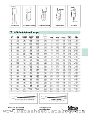 709 datasheet pdf Gilway Technical Lamp