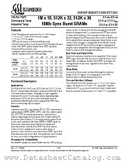 GS8160F32T-6.5I datasheet pdf GSI Technology