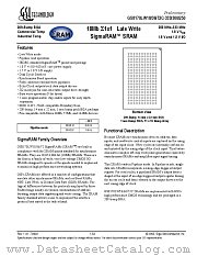 GS8170LW72C-250 datasheet pdf GSI Technology