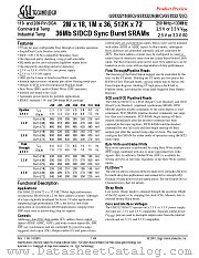 GS832218C-200I datasheet pdf GSI Technology