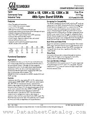 GS840F36AT-10 datasheet pdf GSI Technology