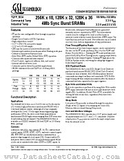 GS840H32AT-180I datasheet pdf GSI Technology