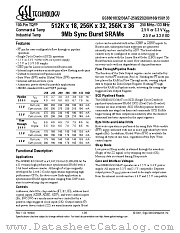 GS88036AT-200 datasheet pdf GSI Technology