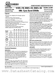 GS880E36BT-166I datasheet pdf GSI Technology