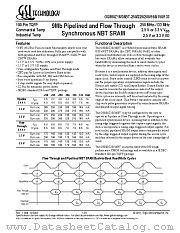 GS880Z18BT-250I datasheet pdf GSI Technology