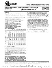 GS881Z32BD-225I datasheet pdf GSI Technology