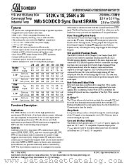 GS88218AB-200I datasheet pdf GSI Technology