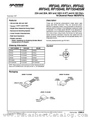 RF1S540 datasheet pdf Harris Semiconductor