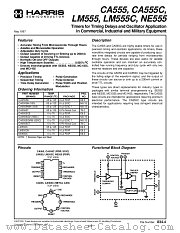 NE555N datasheet pdf Harris Semiconductor