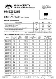 HMBZ5236B datasheet pdf Hi-Sincerity Microelectronics