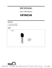 2SC1213AB datasheet pdf Hitachi Semiconductor