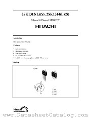 2SK1313(S) datasheet pdf Hitachi Semiconductor