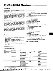 HD404304P datasheet pdf Hitachi Semiconductor