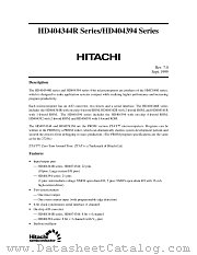 HD4074394FP datasheet pdf Hitachi Semiconductor