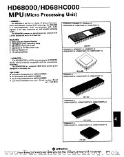 HD68HC000-10 datasheet pdf Hitachi Semiconductor
