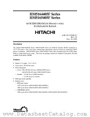HM5165405FJ-5 datasheet pdf Hitachi Semiconductor