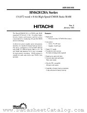 HM628128ALP-7 datasheet pdf Hitachi Semiconductor