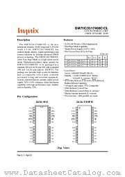 GM71CS17400CLT-5 datasheet pdf Hynix Semiconductor
