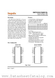 GM71C17403CLT-5 datasheet pdf Hynix Semiconductor