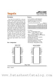 GM71V17403CJ-5 datasheet pdf Hynix Semiconductor
