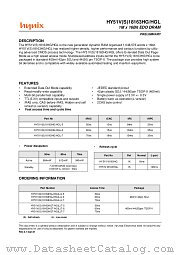 HY51V18163HGLT-6 datasheet pdf Hynix Semiconductor