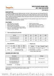 HY51V65163HGLT-6 datasheet pdf Hynix Semiconductor