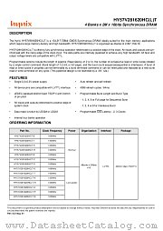 HY57V281620HCT-6 datasheet pdf Hynix Semiconductor
