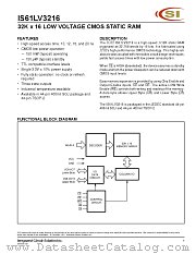 IS61LV3216-10T datasheet pdf ICSI