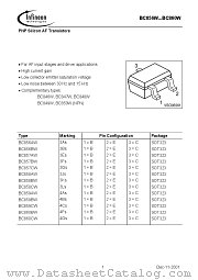 BC847W datasheet pdf Infineon