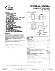 SFH615A datasheet pdf Infineon